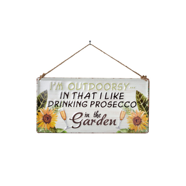 La Hacienda Wall Art - I'm Outdoorsy Metal Sign