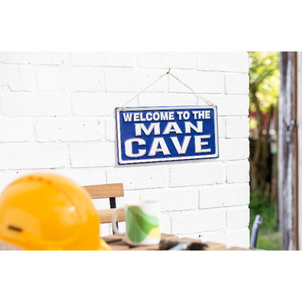 La Hacienda Wall Art - Welcome To The Man Cave Emb/Metal Sign