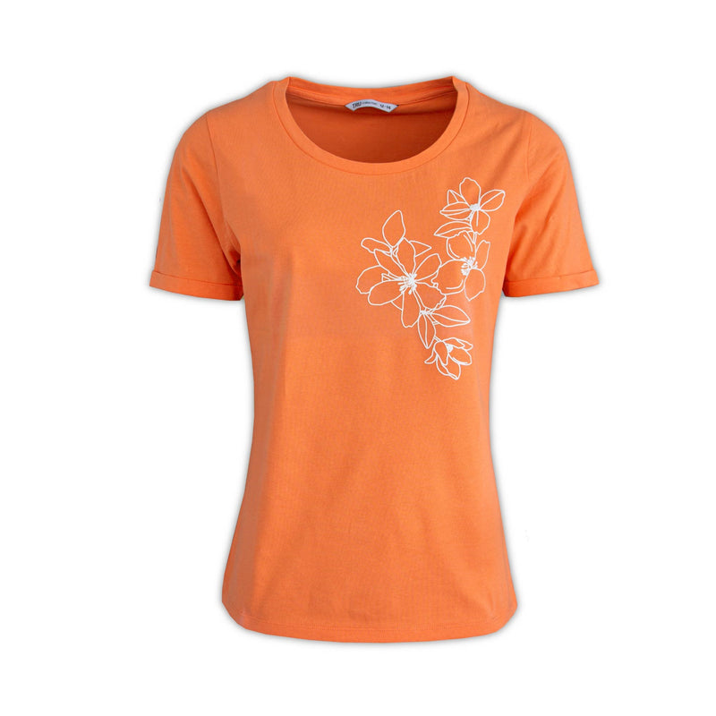 Ladies Puff Print T-Shirt