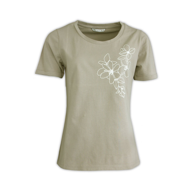 Ladies Puff Print T-Shirt