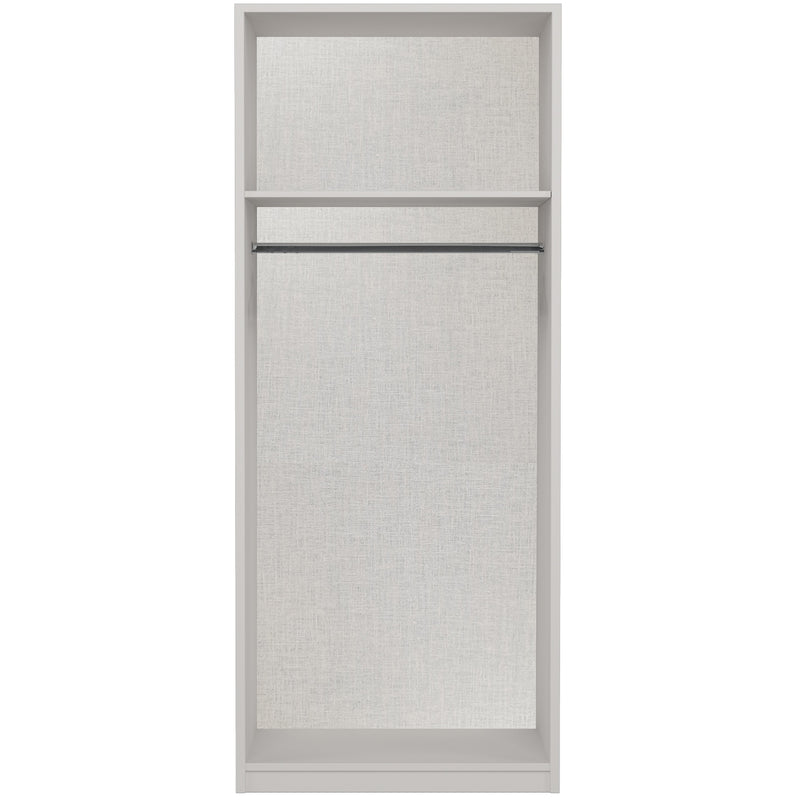 Chester Ready Assembled Wardrobe with 2 Doors - Light Grey