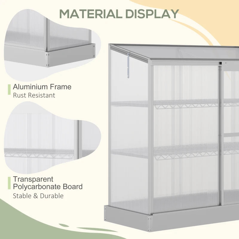 Outsunny Sun Plate 3-Tier Greenhouse