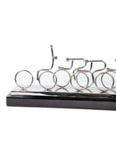 Mint Collection - Men on Bikes Sculpture - Silver 46x14x8cm