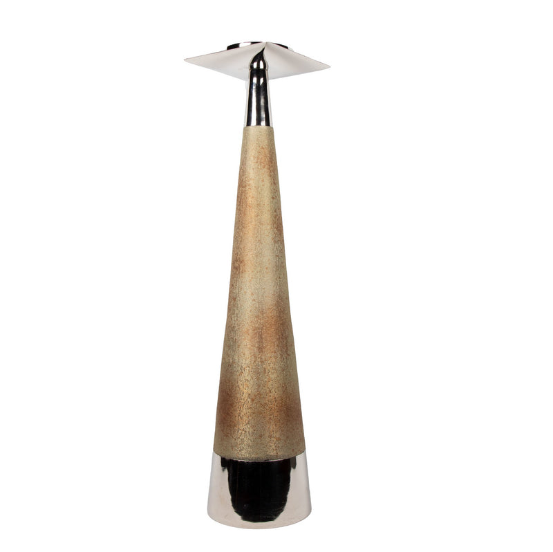 Mint Collection - Aluminium Pillar Candle Holder Large - 9x9x39cm