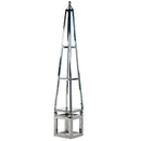 Mint Collection - Obelisk - Glass & Steel - 28x28x170cm