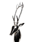 Mint Collection - Reindeer Head Sculpture - Nickel 18x18x64cm