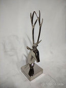 Mint Collection - Reindeer Head Sculpture - Nickel 18x18x64cm