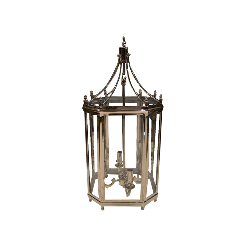 Mint Collection - Hanging Lantern - Nickel 40x40x90cm