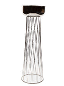 Mint Collection - Nickel Plated Plant Stand - Nickel 30x30x100cm
