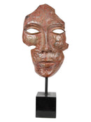 Mint Collection - Aluminium Sculpture With Marble Base - Silver 9x2.75x21cm