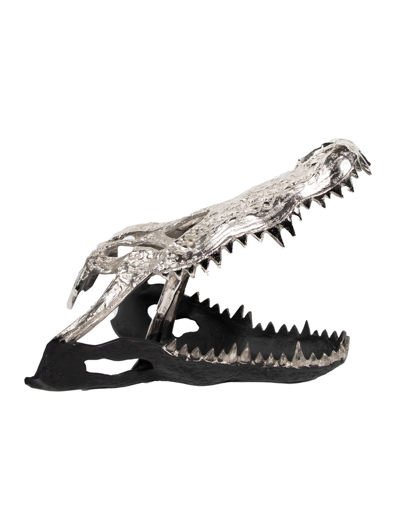 Mint Collection - Aluminium Crocodile Mouth Small - Silver 15.3x9.5x9.5cm