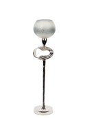 Mint Collection - Glass Votive With Stand Small - 4.5x4.5x19cm