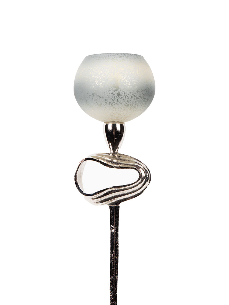 Mint Collection - Glass Votive With Stand Small - 4.5x4.5x19cm