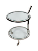 Mint Collection - Bar Cart - Glass & Steel - 51x51x80cm