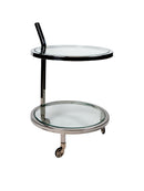 Mint Collection - Bar Cart - Glass & Steel - 51x51x80cm