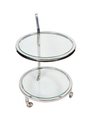 Mint Collection - Bar Cart - Glass & Steel - 51x51x80cm