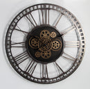 Mint Collection - Gear Clock without Glass - 75x6.5x75cm
