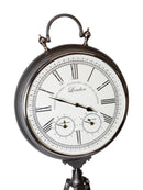 Mint Collection - Steel Clock on Tripod - 45x54x149.5cm