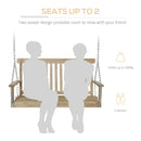 Outsunny-2 Seater Hanging Swing Bench - Wood