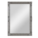 Wall Mirror Silver Painted Wooden Frame 75 x 3.5 x 105 cm