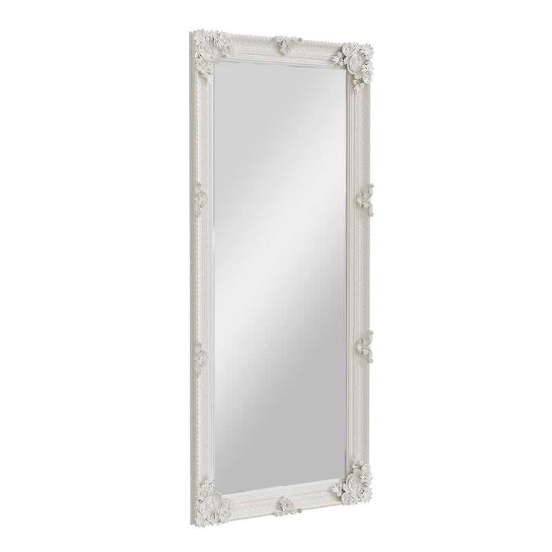 Leaner White Frame 80 x 175cm White Painted Wooden Frame 80 x 7 x 175 cm