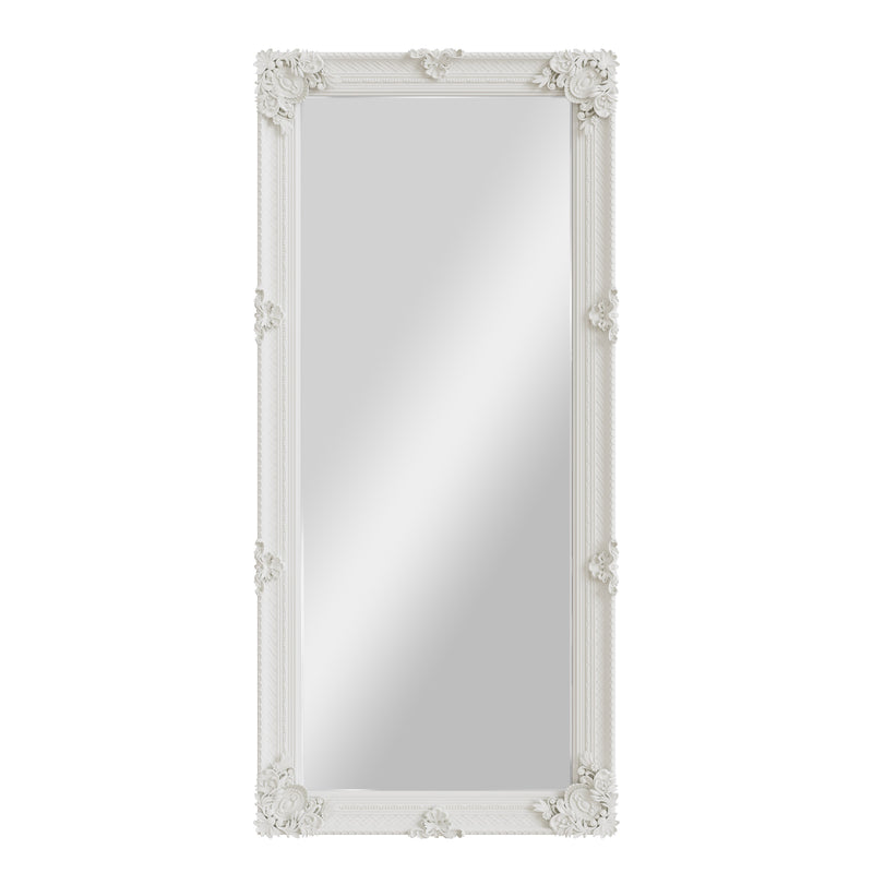 Leaner White Frame 80 x 175cm White Painted Wooden Frame 80 x 7 x 175 cm