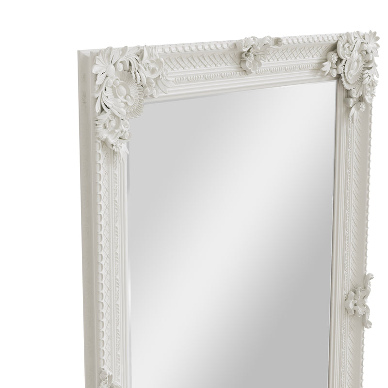 Leaner White Frame 80 x 175cm White Painted Wooden Frame 80 x 7 x 175 cm