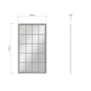 Leaner Window Mirror Distressed Grey 100 x 4 x 175 cm