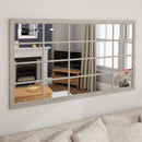 Leaner Window Mirror Distressed Grey 100 x 4 x 175 cm