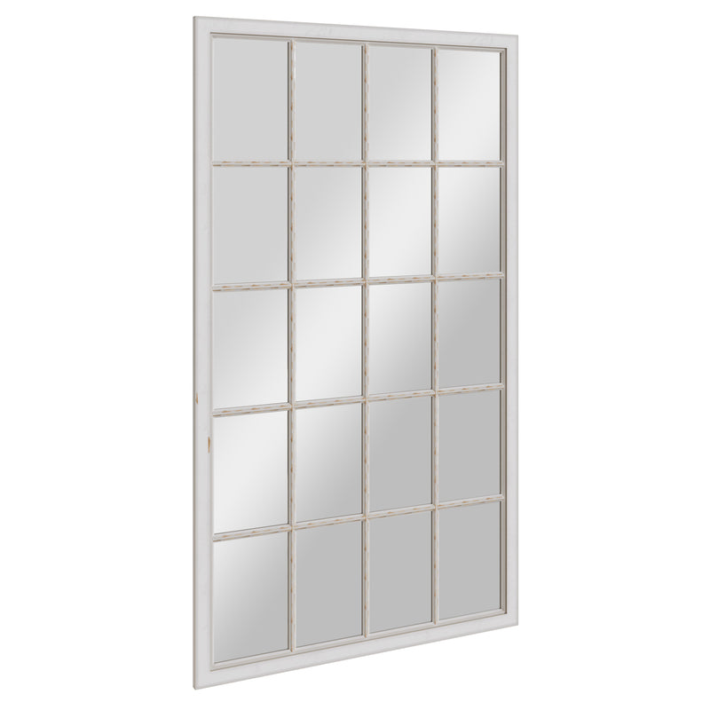 Leaner Window Mirror Distressed White 100 x 4 x 175 cm