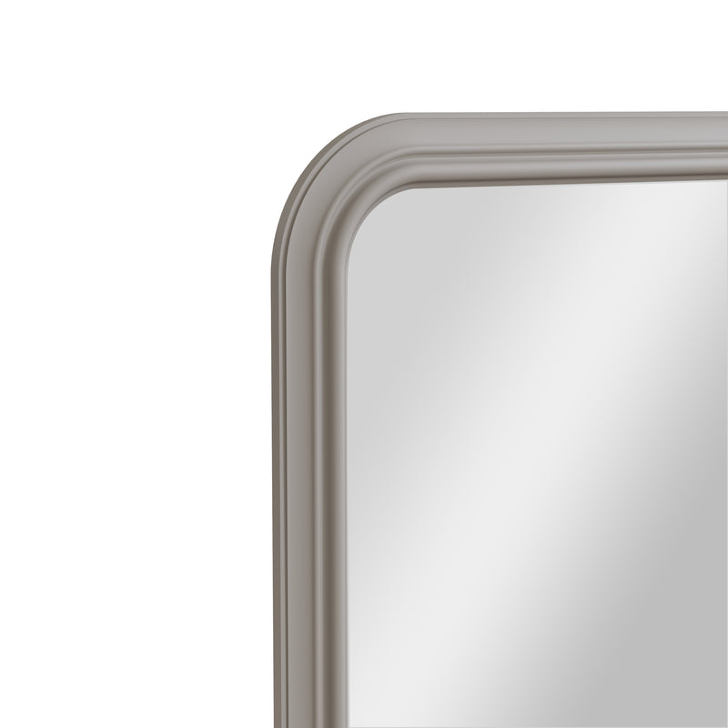 Arched Leaner Wall Mirror - Grey 100 X 70cm