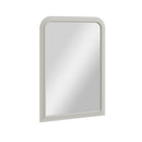 Arched Leaner Wall Mirror - White 100 X 70cm