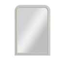 Arched Leaner Wall Mirror - White 100 X 70cm