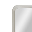 Arched Leaner Wall Mirror - White 100 X 70cm