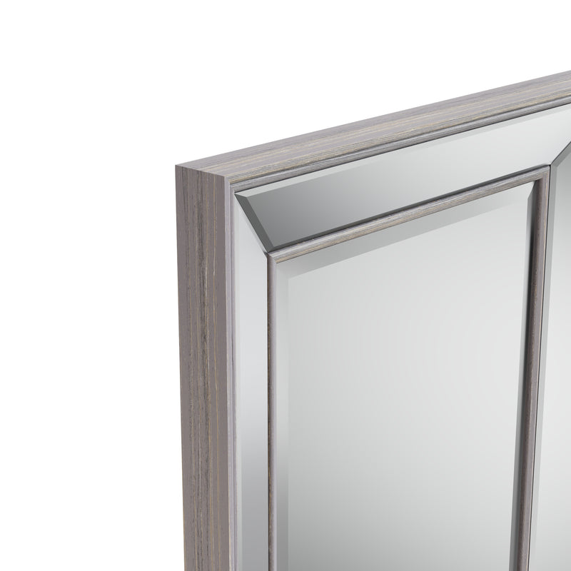 Wall Mirror Angled Grey 61 x 5 x 140 cm
