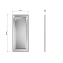 Wall Mirror Angled Grey 61 x 5 x 140 cm