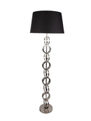 Mint Collection - Floor Lamp with Black Shade - Shade 26x26x158cm
