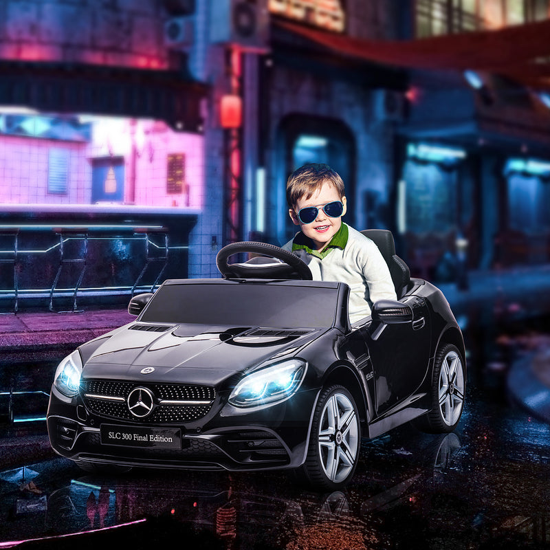 Aiya Play Kids Electric Ride On Car Mercedes Benz SLC 300 12v - Black