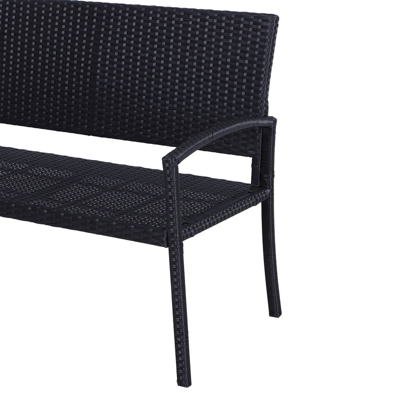 Outsunny Rattan Leisure Chair - Black