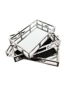 Mint Collection - Rectangular Trays Set of 3 - Silver 52x34x7cm