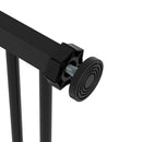 PawHut Adjustable Safety Gate w/ 1 Extensions and Four Adjustable Screws, Black