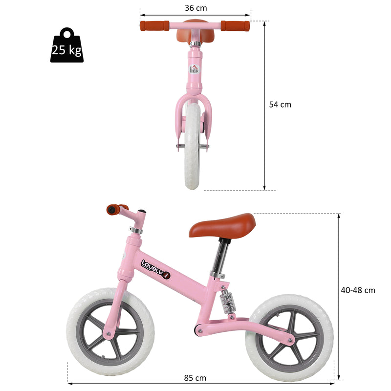 Toddler Balance Bike - Pink