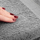 100% Cotton Plain Silver Bathroom Towel Bale Hand Bath Face Cloth Towels