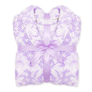 Ladies  Fleece Dressing Gown-Lilac