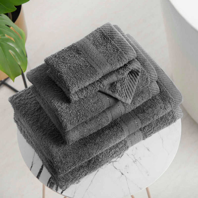 Towel Bale 6 Piece 100% Cotton - Charcoal