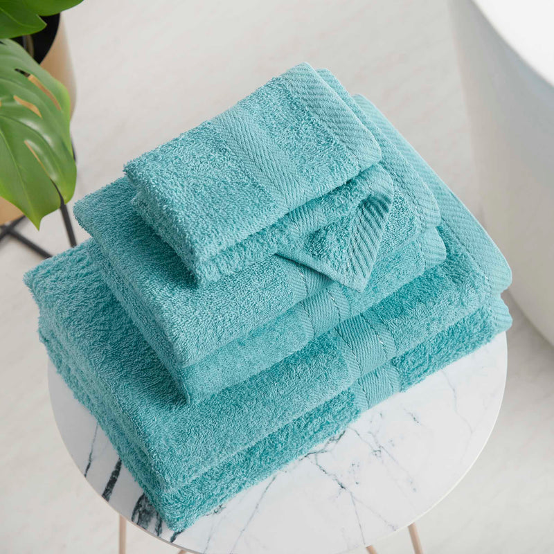 Towel Bale 6 Piece 100% Cotton - Aqua