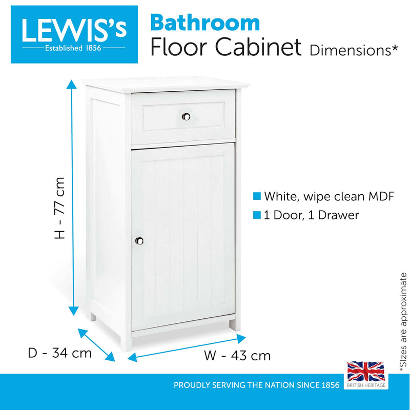 Lewis's Bathroom Cabinet -  43 x 34 x 77 cm