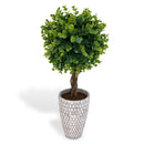 Artificial Topiary Tree in Grey Ceramic Pot 54cm
