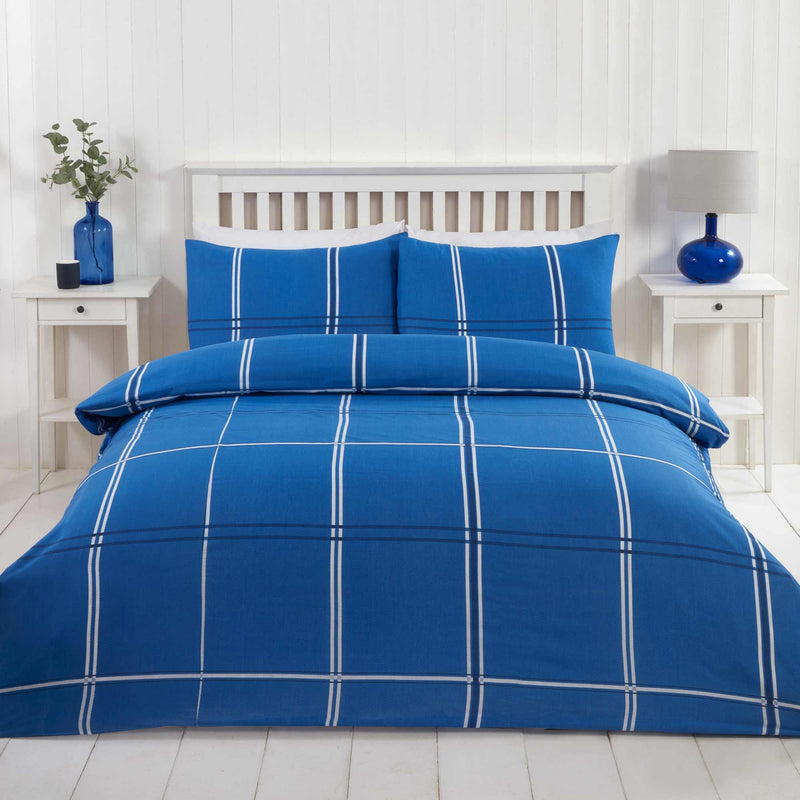 Lewis's Compton Duvet Set - Blue