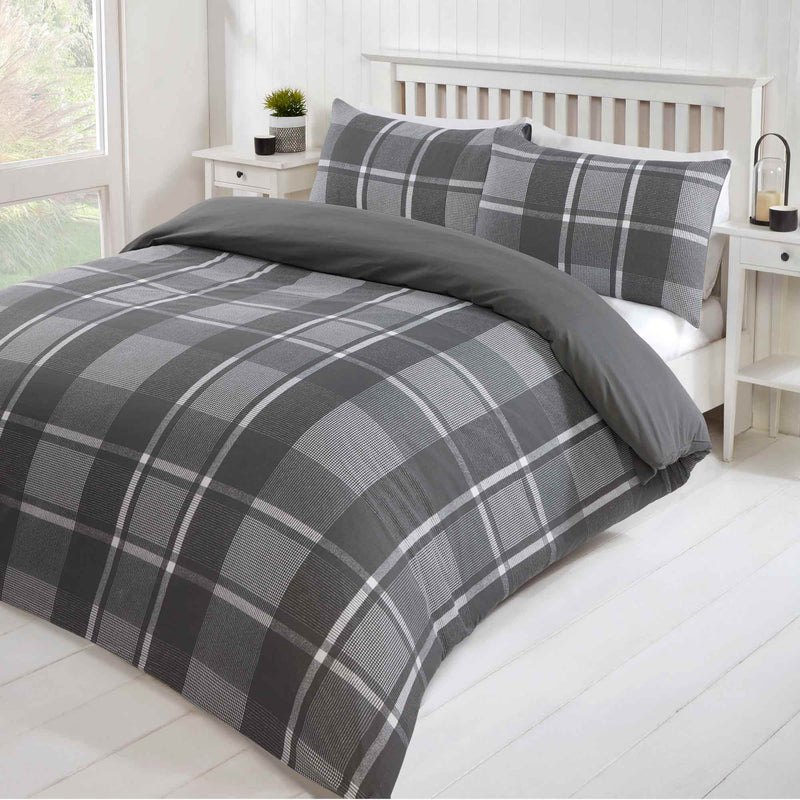 Lewis's Hampton Duvet Set - Grey